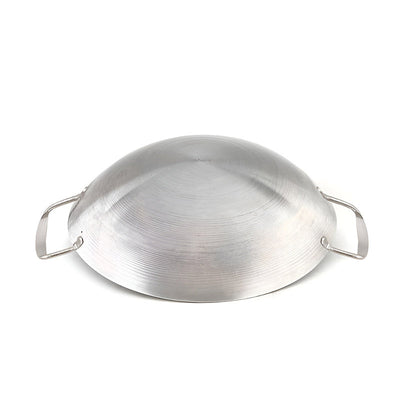 SOGA 3-Ply 42cm Stainless Steel Double Handle Wok Frying Fry Pan Skillet with Lid