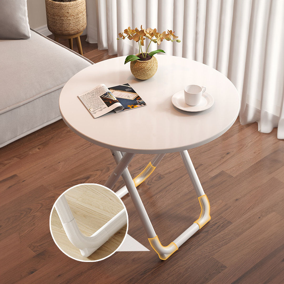 SOGA 2X 80cm White Modern Minimalist Table with Sleek Surface Stylish and Functional Design