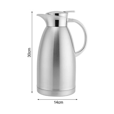 SOGA 2X 2.3L Silver Double-Wall vacuum with 2 layers stainless steel Construction Thermal Flask
