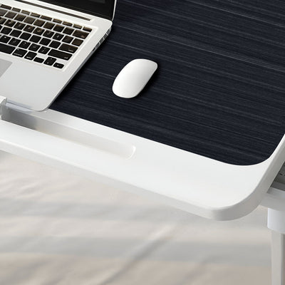 SOGA 2X 60X40cm Black Small Laptop Bed Portable Foldable Study Table Adjustable