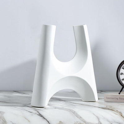 SOGA 2X 31x32cm Ornament Modern Minimalist Bottle Holder Stylish Cylindrical Stand and Plant Pots for Home Décor