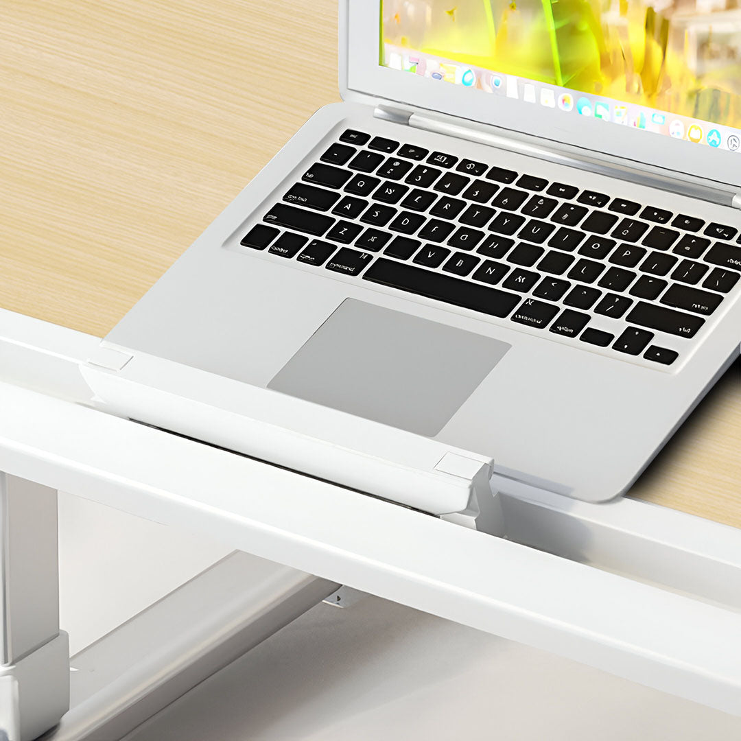 SOGA 2X 60X40cm Wood Small Laptop Bed Portable Foldable Study Table Adjustable