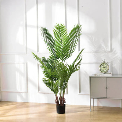 SOGA 4X 165cm Artificial Swallowtail Sunflower Fake Decoration Tree Flower Pot Plant