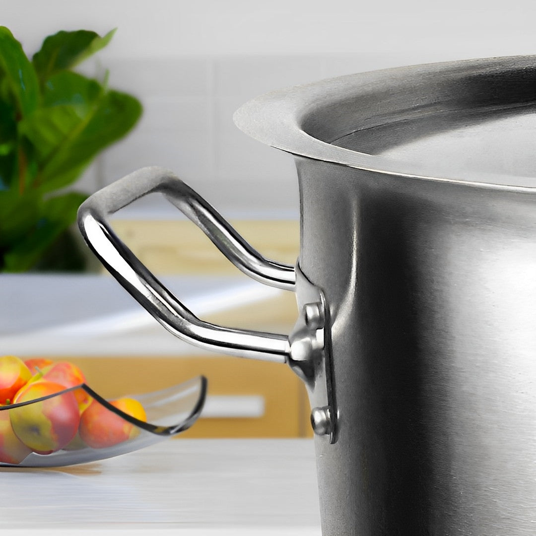 SOGA 130L 18/10 Stainless Steel Stockpot with Perforated Stock pot Basket Pasta Strainer