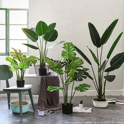 SOGA 4X 120cm Artificial Green Indoor Turtle Back Fake Decoration Tree Flower Pot Plant