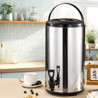 SOGA 6 x 12L Portable Insulated Cold/Heat Coffee Tea Beer Barrel Brew Pot With Dispenser