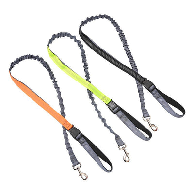 SOGA 2X Yellow Adjustable Hands-Free Pet Leash Bag Dog Lead Walking Running Jogging Pet Essentials