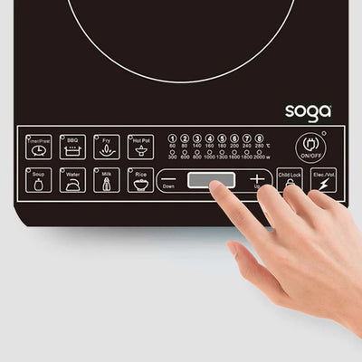 SOGA Dual Burners Cooktop Stove 30cm Stainless Steel Induction Casserole and 30cm Fry Pan