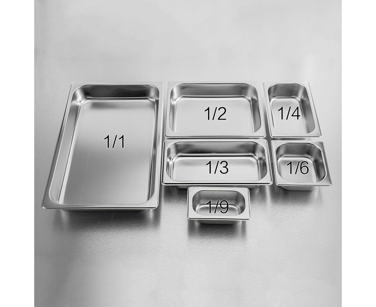 SOGA 2X Gastronorm GN Pan Full Size 1/1 GN Pan 15cm Deep Stainless Steel Tray With Lid