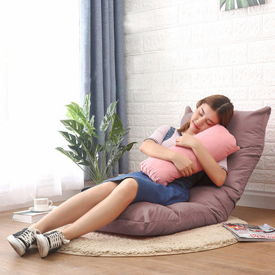 SOGA 4X Lounge Floor Recliner Adjustable Lazy Sofa Bed Folding Game Chair Coffee