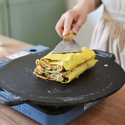 SOGA 40x33cm Cast Iron Induction Crepes Pan Baking Cookie Pancake Pizza Bakeware