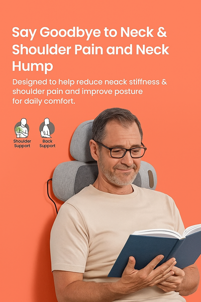 CerviLux™ Electric Massager Cervical Pillow Hot Compress Vibration Massage Neck Traction Relax Sleeping Memory Foam Pillow Spine Support