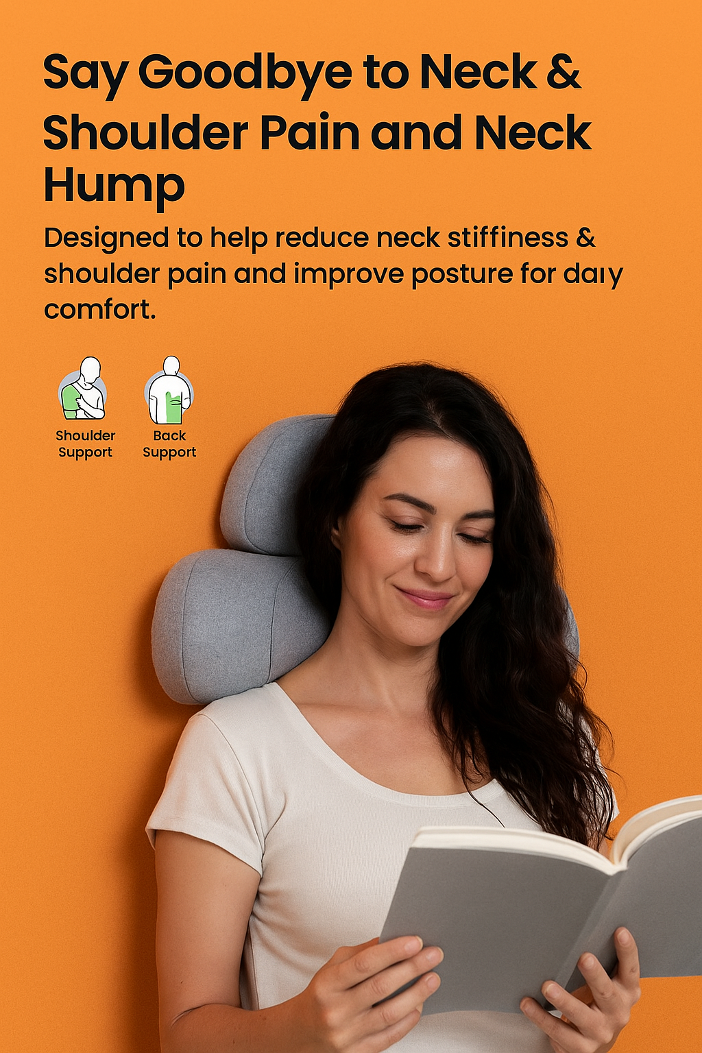 CerviLux™ Electric Massager Cervical Pillow Hot Compress Vibration Massage Neck Traction Relax Sleeping Memory Foam Pillow Spine Support