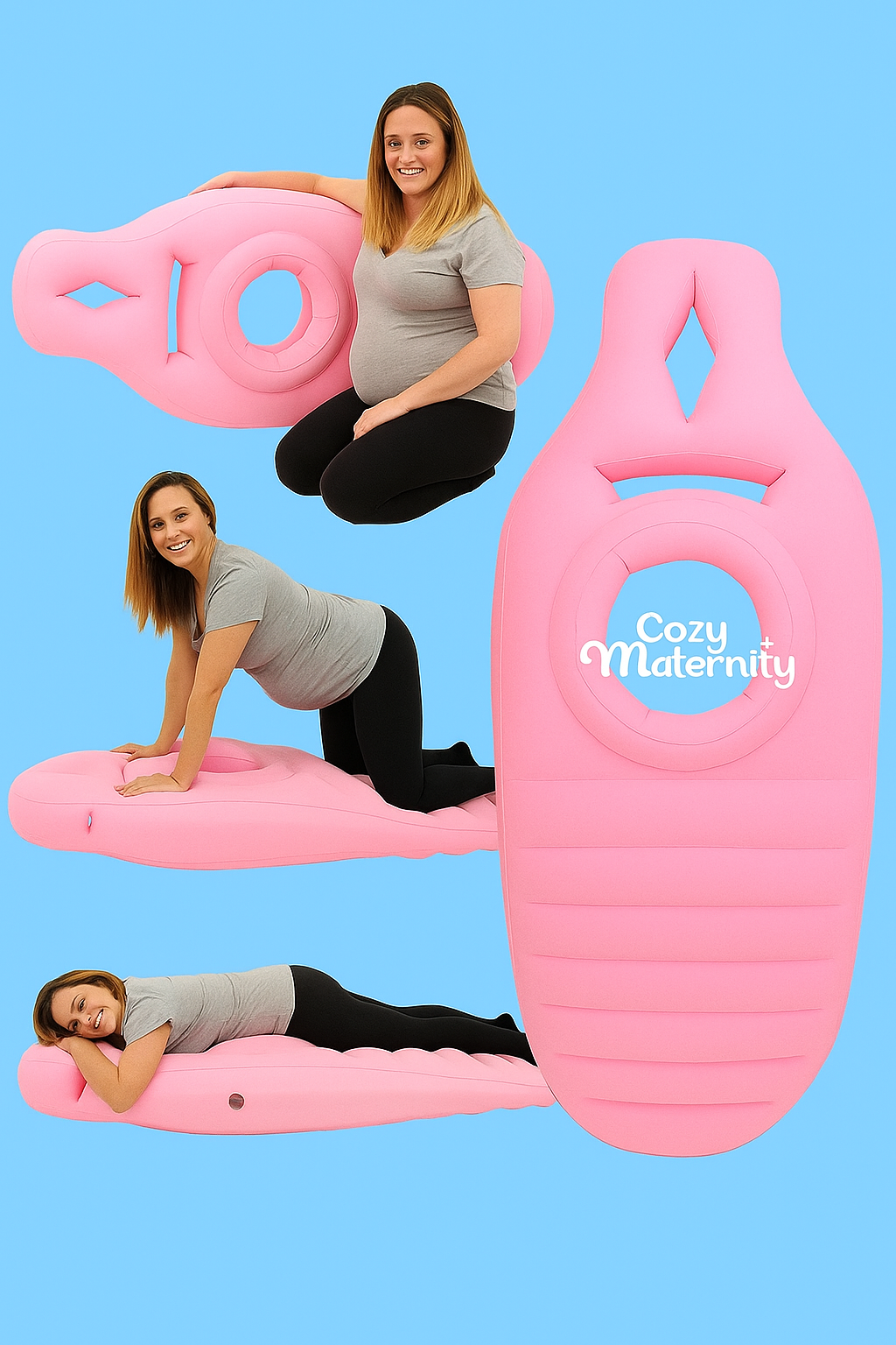 CozyMaternity Pregnancy Pillow Yoga Mat For Pregnant Women Inflatable Mat Mattress Pregnancy Maternity Body Bed Pillow Sleeping Mat