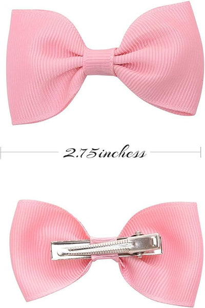 Baby Girls Hair Bows Clips Fully Lined for Babies Fine Hair Infants Toddlers Kids