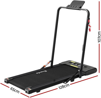 Everfit Walking Pad Under Desk Treadmill Electric Treadmills with 400mm Running Belt Exercise & Fitness Equipment Walking Running Jogging Machine with 14km/h Speed for Home Gym Training