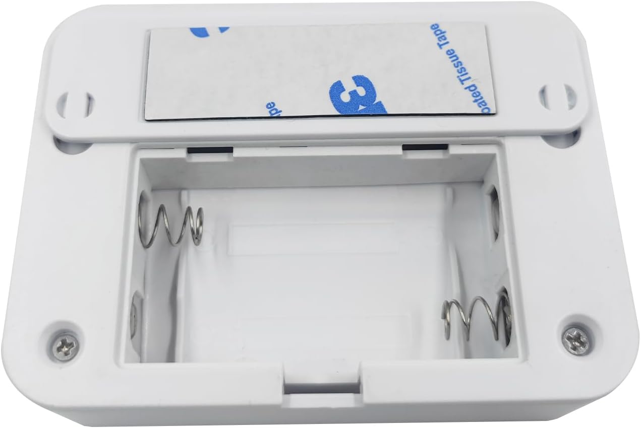 Battery Operated Phone Charger Emergency Hold on Wall USB Battery Powered Power Bank Portable 2 AA Batteries Powered Outlet (White)