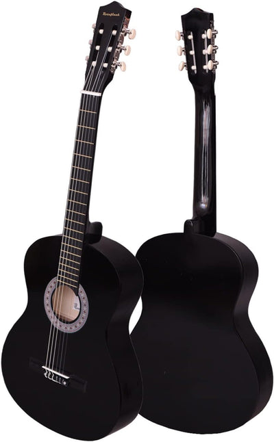 30 inch Classical Guitar Kits for Beginner Children's Wooden Guitar Adult Acoustic Guitar with Bag Capo Strap Picks Tuner 6 Nylon Strings