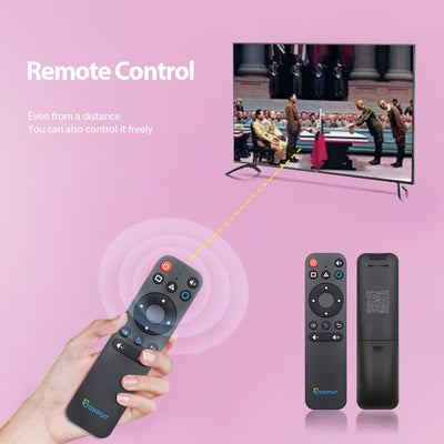 Remote Control, BT Voice with 6-axis Gyroscope, Supporting Full Button Infrared Learning, Suitable for PC/Android TV Box/TV Stick/Set-top Box/ (Batteries are not Included)