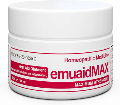 emuaid EMUAIDMAX Ointment 0.5oz - Eczema Cream. Maximum Strength Treatment. Use Max Strength for Athletes Foot, Psoriasis, Jock Itch, Anti Itch, Rash, Shingles and Skin Yeast Infection.