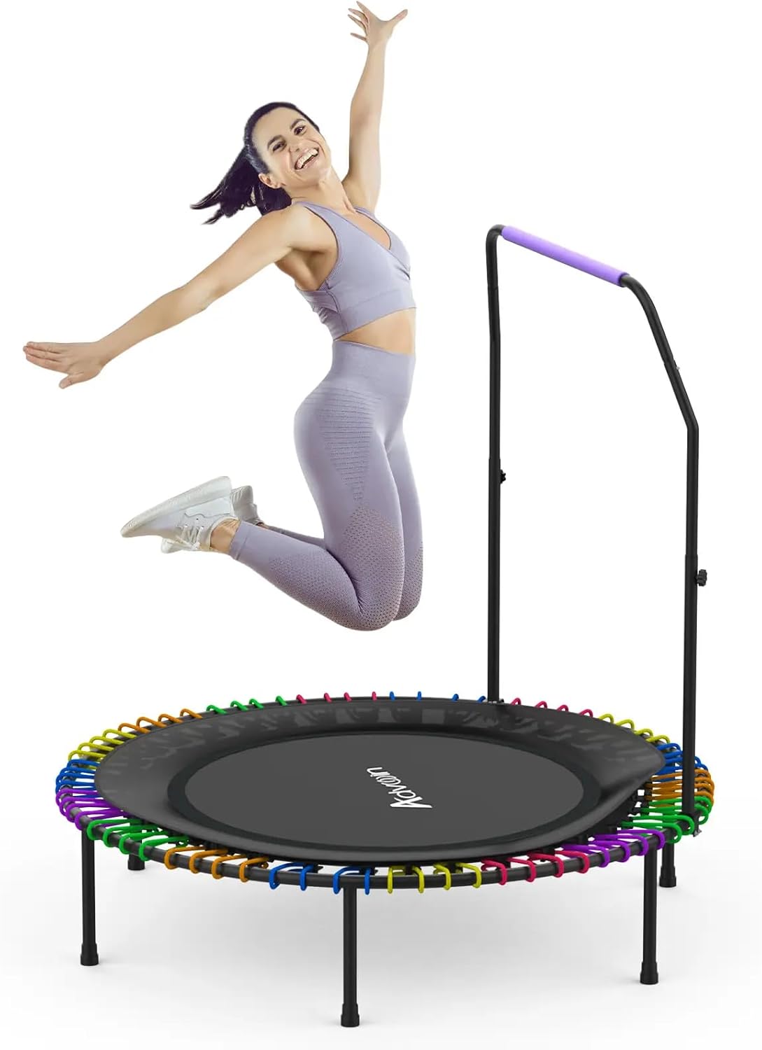ADVWIN Mini Trampoline - Foldable & Adjustable