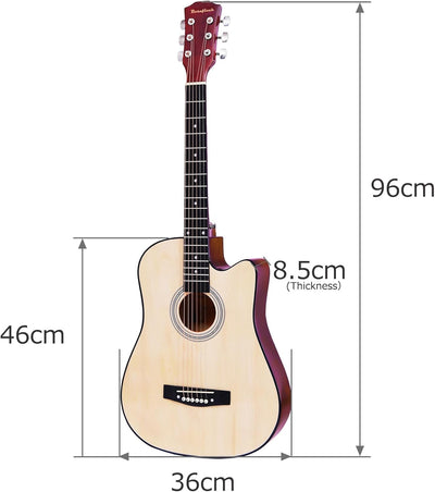30 inch Classical Guitar Kits for Beginner Children's Wooden Guitar Adult Acoustic Guitar with Bag Capo Strap Picks Tuner 6 Nylon Strings