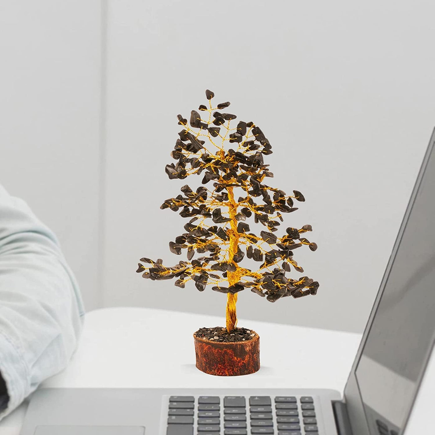 Lapis Lazuli, Bonsai Tree - Crystal Tree - Balancing Stones - Artificial Trees - Handmade Decorative Accessories - Chakra Tree - Desk Plants for Women Office - Home Gifts, Gem Tree, Desk Gifts
