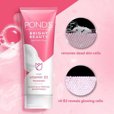 White Beauty Lightening Facial Foam Daily Spot-Less, 100g by Pond's