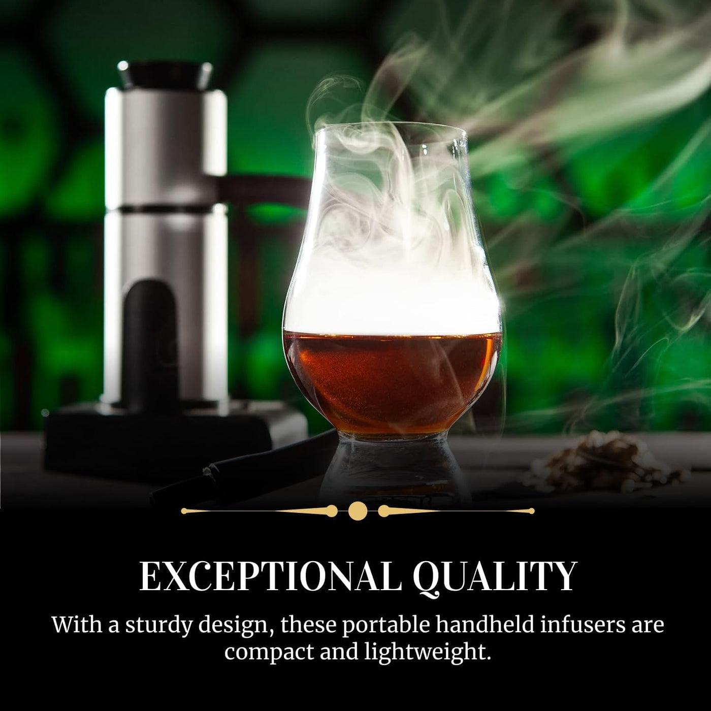 Sixpence Alchemy Cocktail and Food Smoke Infuser with Wood Chips. Portable Kitchen Smoking Gun. Indoor Smoker Kit. Smoke a Drink - Whiskey Old Fashioned, Bourbon. Smoke Food - Cheese, Meat, Fish.