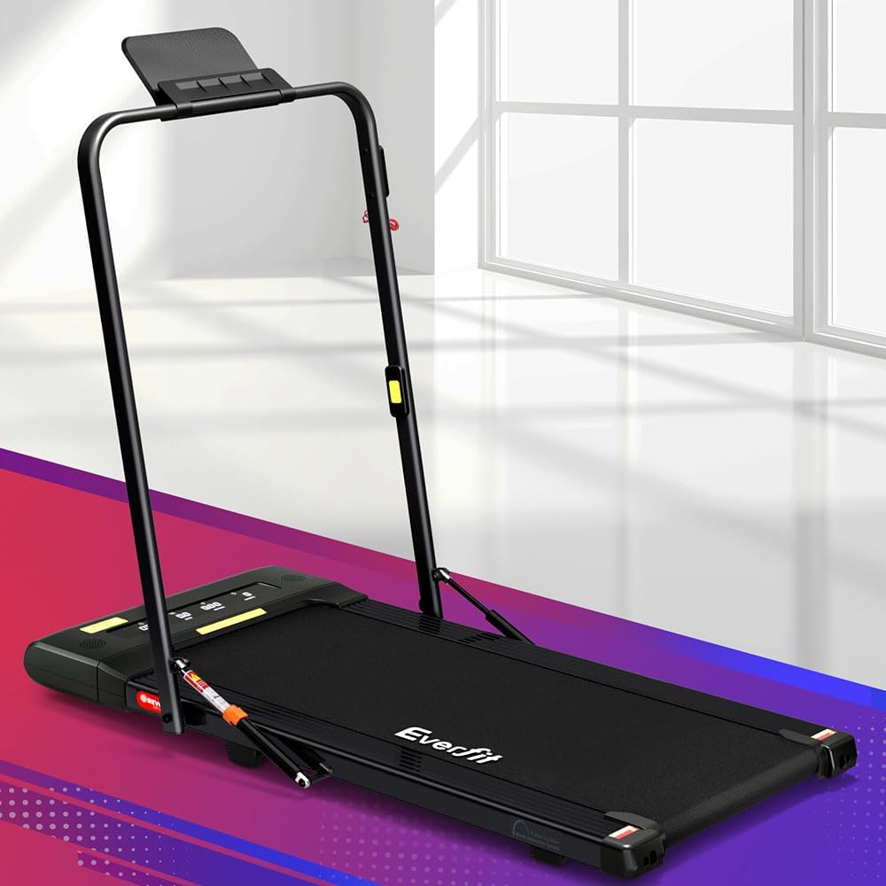 Everfit Walking Pad Under Desk Treadmill Electric Treadmills with 400mm Running Belt Exercise & Fitness Equipment Walking Running Jogging Machine with 14km/h Speed for Home Gym Training