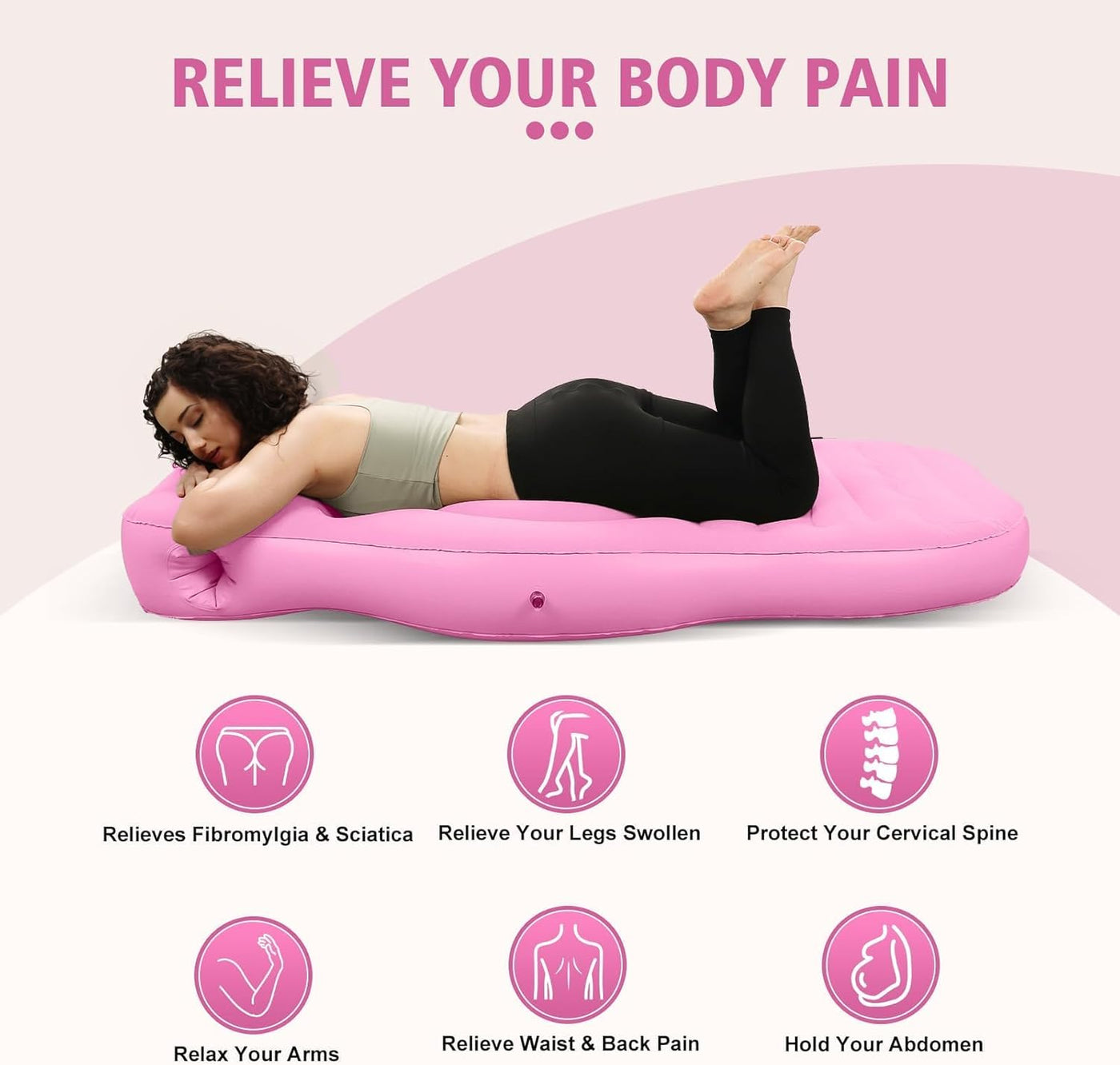 CozyMaternity Pregnancy Pillow Yoga Mat For Pregnant Women Inflatable Mat Mattress Pregnancy Maternity Body Bed Pillow Sleeping Mat