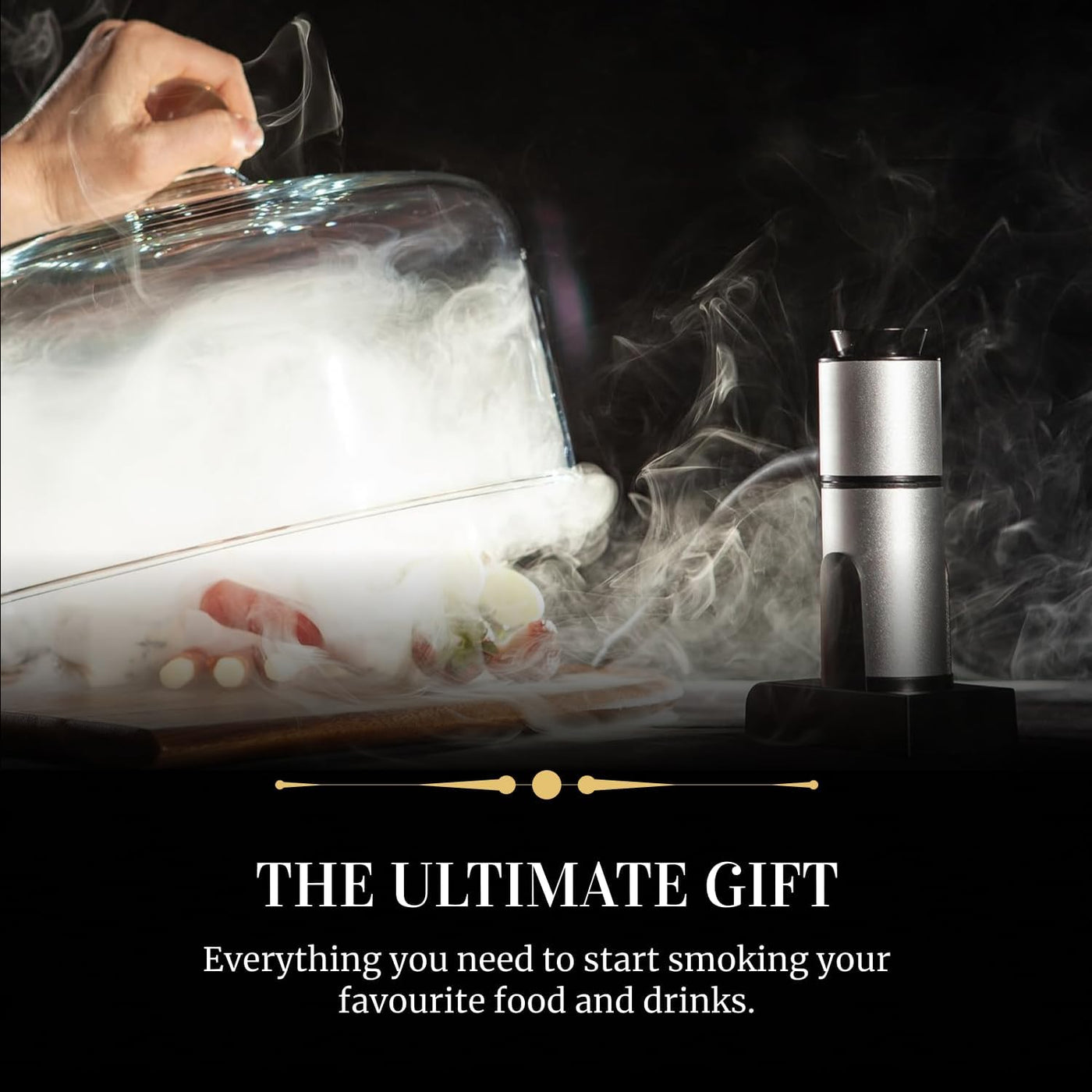 Sixpence Alchemy Cocktail and Food Smoke Infuser with Wood Chips. Portable Kitchen Smoking Gun. Indoor Smoker Kit. Smoke a Drink - Whiskey Old Fashioned, Bourbon. Smoke Food - Cheese, Meat, Fish.