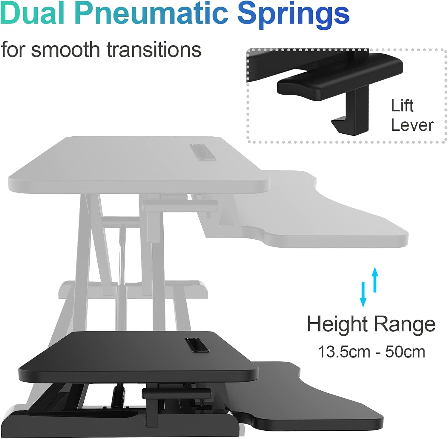 Stand Up Desk Converter, Elevating Desktop Standing Converter Desk Hom