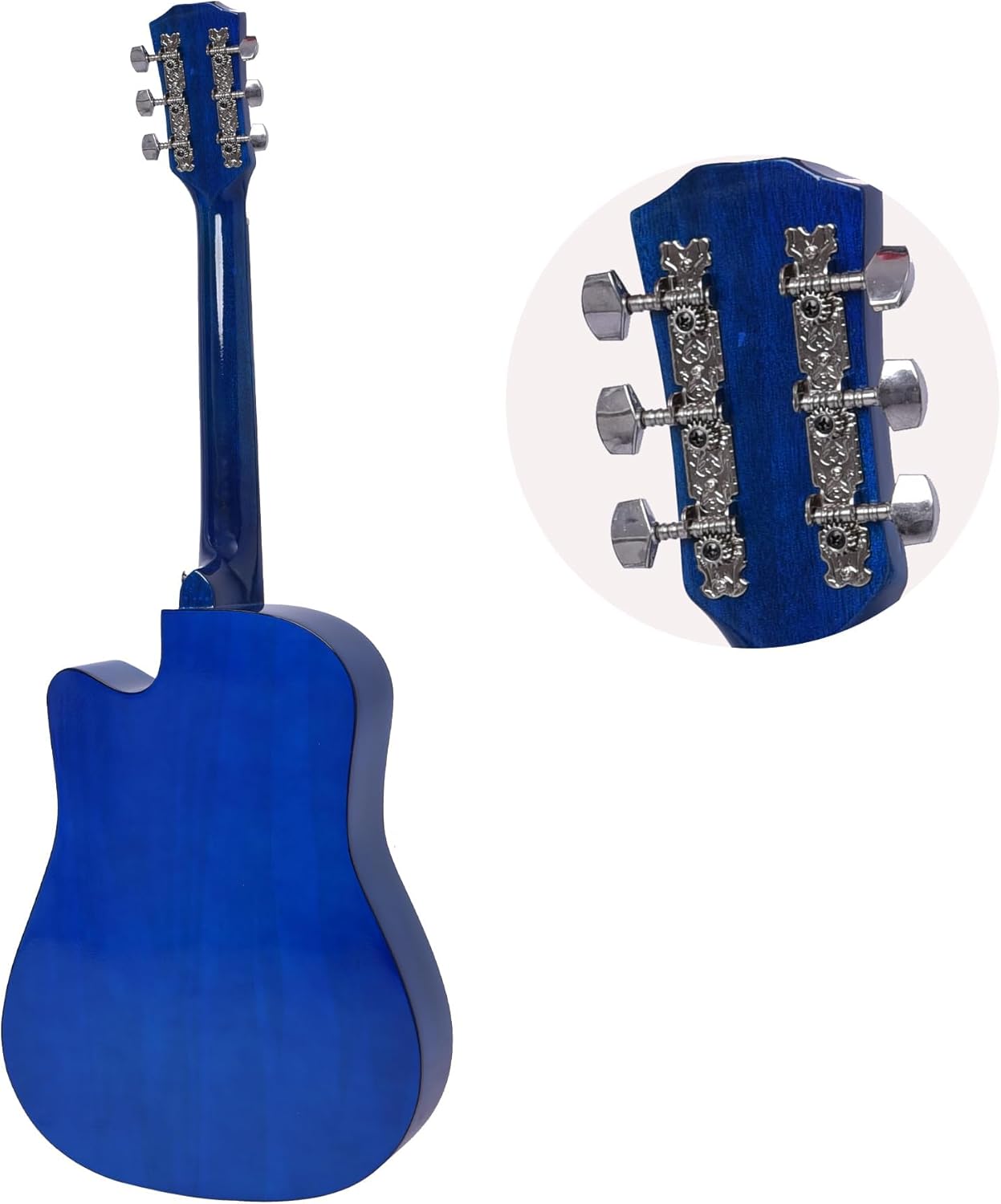 30 inch Classical Guitar Kits for Beginner Children's Wooden Guitar Adult Acoustic Guitar with Bag Capo Strap Picks Tuner 6 Nylon Strings