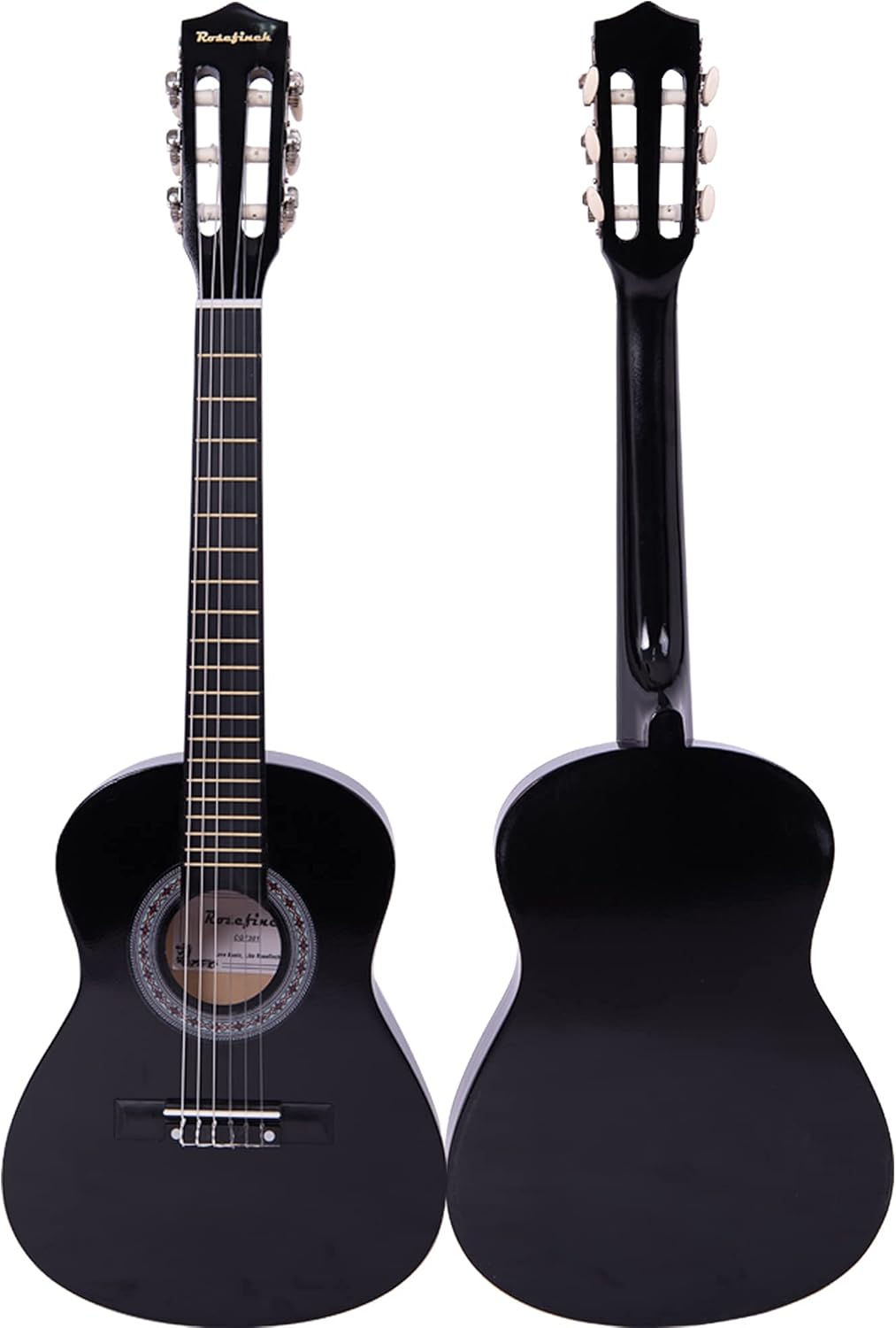 30 inch Classical Guitar Kits for Beginner Children's Wooden Guitar Adult Acoustic Guitar with Bag Capo Strap Picks Tuner 6 Nylon Strings