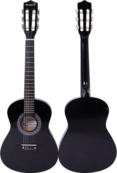 30 inch Classical Guitar Kits for Beginner Children's Wooden Guitar Adult Acoustic Guitar with Bag Capo Strap Picks Tuner 6 Nylon Strings
