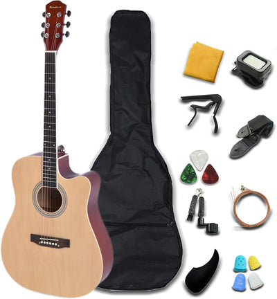 30 inch Classical Guitar Kits for Beginner Children's Wooden Guitar Adult Acoustic Guitar with Bag Capo Strap Picks Tuner 6 Nylon Strings