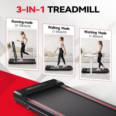 Sperax Under Desk Treadmill, Portable Treadmills for Home, 3 in 1 Foldable Walking Pad