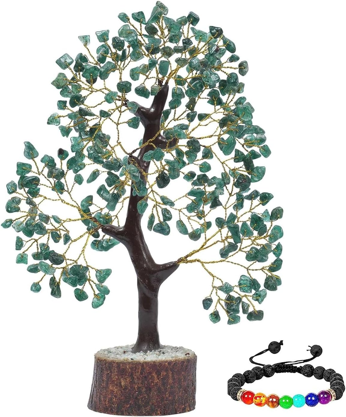 Green Aventurine - Natural Aventurine Crystal - Artificial Trees - Crystal Money Tree - Spiritual Home Decor - Christmas - Money Tree - Spiritual Gifts - Living Room Décor - Green Decor