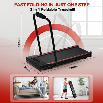Sperax Under Desk Treadmill, Portable Treadmills for Home, 3 in 1 Foldable Walking Pad
