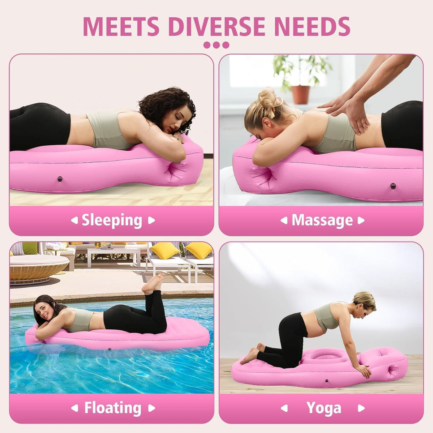 CozyMaternity Pregnancy Pillow Yoga Mat For Pregnant Women Inflatable Mat Mattress Pregnancy Maternity Body Bed Pillow Sleeping Mat