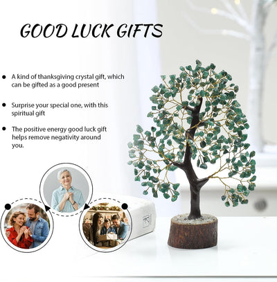Green Aventurine - Natural Aventurine Crystal - Artificial Trees - Crystal Money Tree - Spiritual Home Decor - Christmas - Money Tree - Spiritual Gifts - Living Room Décor - Green Decor