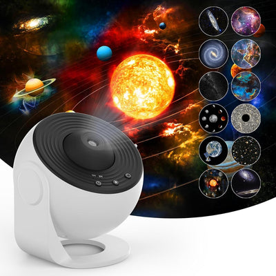 Galaxy Projector, Star Projector Starry Light with Music Player, 14 Colors Night Light with White Noise, Nebula,Timer & Remote Control for Gaming Room, Home Theater