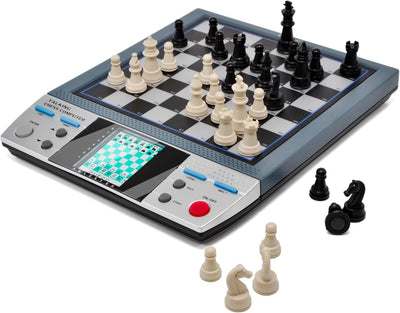 Electronic Talking Chess Computer Set, 8-in-1 System with 100 Programs Helps Kids and Adults Sharpen Their Chess Skills for Kids, Adults, and Enthusiasts of All Ages