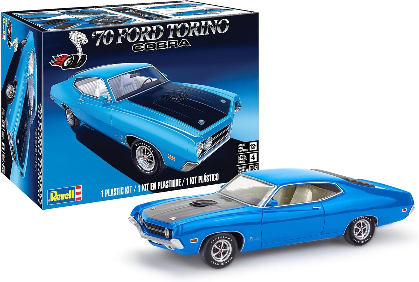 Revell 1:24 Scale 1970 Ford Torino Cobra Model Kit
