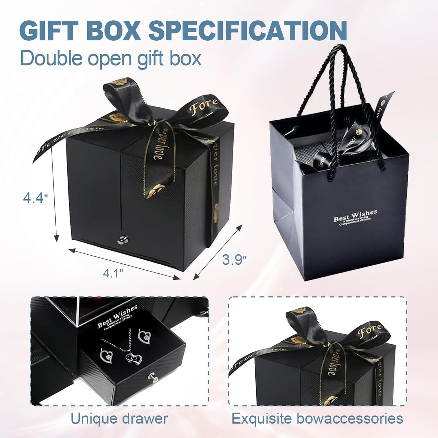 Preserved Red Real Rose - Eternal Mom, Grandma, Wife, or Girlfriend | Romantic Keepsake with 'I Love You' Necklace for Valentine's, Birthday, Christmas, or Anniversary