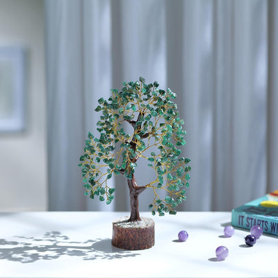 Green Aventurine - Natural Aventurine Crystal - Artificial Trees - Crystal Money Tree - Spiritual Home Decor - Christmas - Money Tree - Spiritual Gifts - Living Room Décor - Green Decor