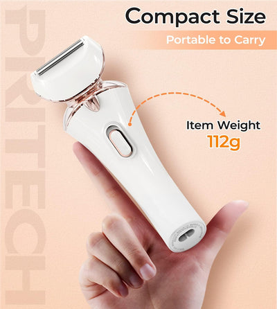 Electric Shaver for Women Lady Razor Bikini Trimmer Body Hair Removal for Legs and Armpits Painless Cordless Rechargeable Wet and Dry Purple and White