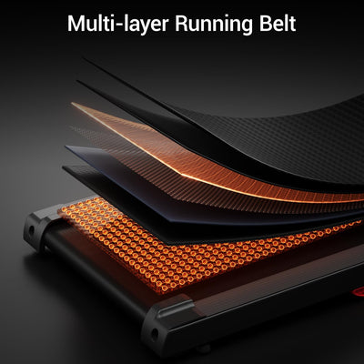 Folding Treadmill with Pulse Sensor, 2.5 HP Quiet Brushless Treadmills for Home, 12 KM/H, 120KG Capacity