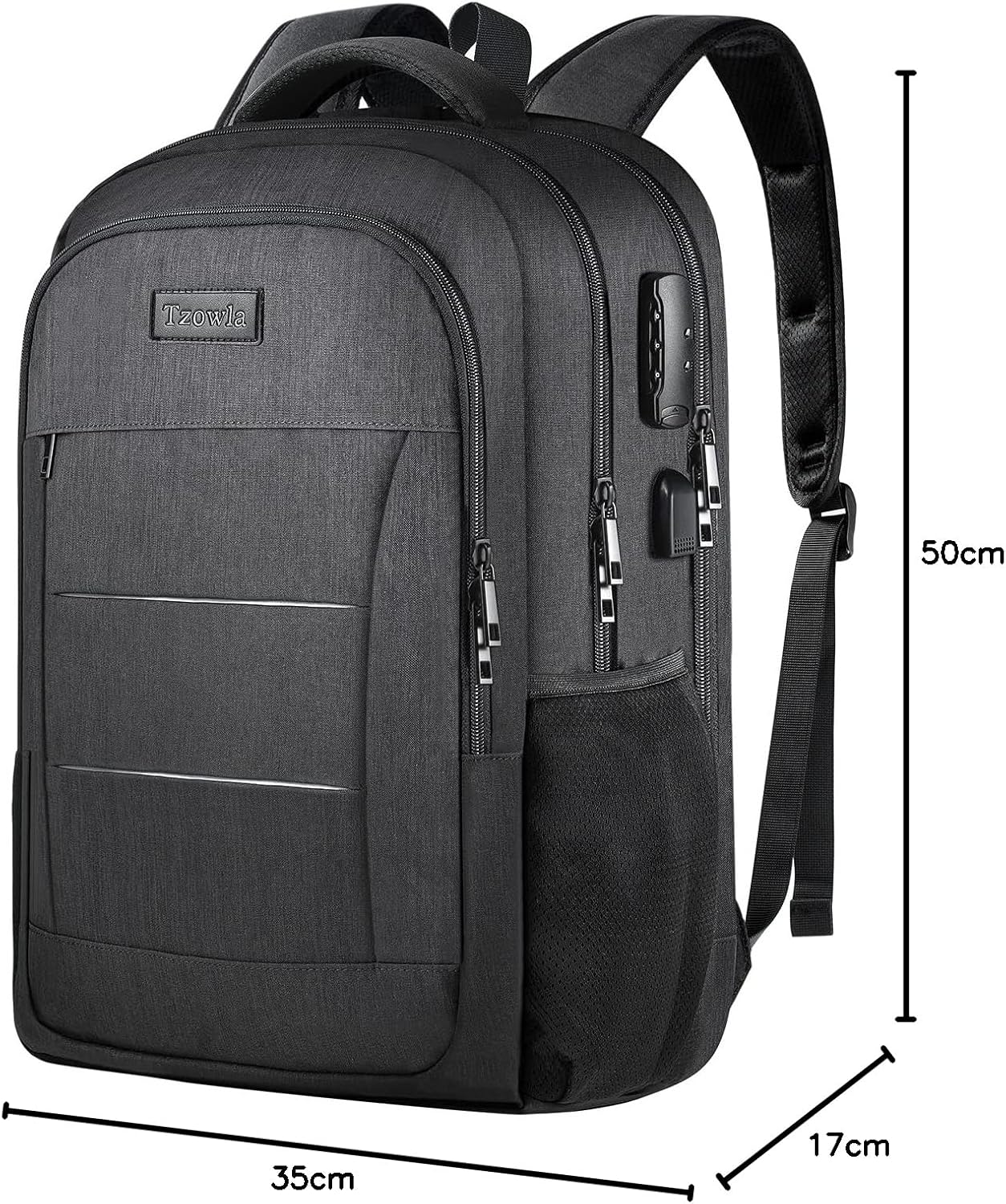 Travel Laptop Backpack Water Resistant Anti-Theft Bag with USB Charging Port and Lock 17.3 Inch Computer Business Backpacks for Women Men College School Student Gift,Bookbag Casual Hiking Daypack